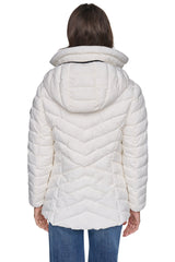 LIGHT WEIGHT PUFFER WITH BIB - Pearl - 3
