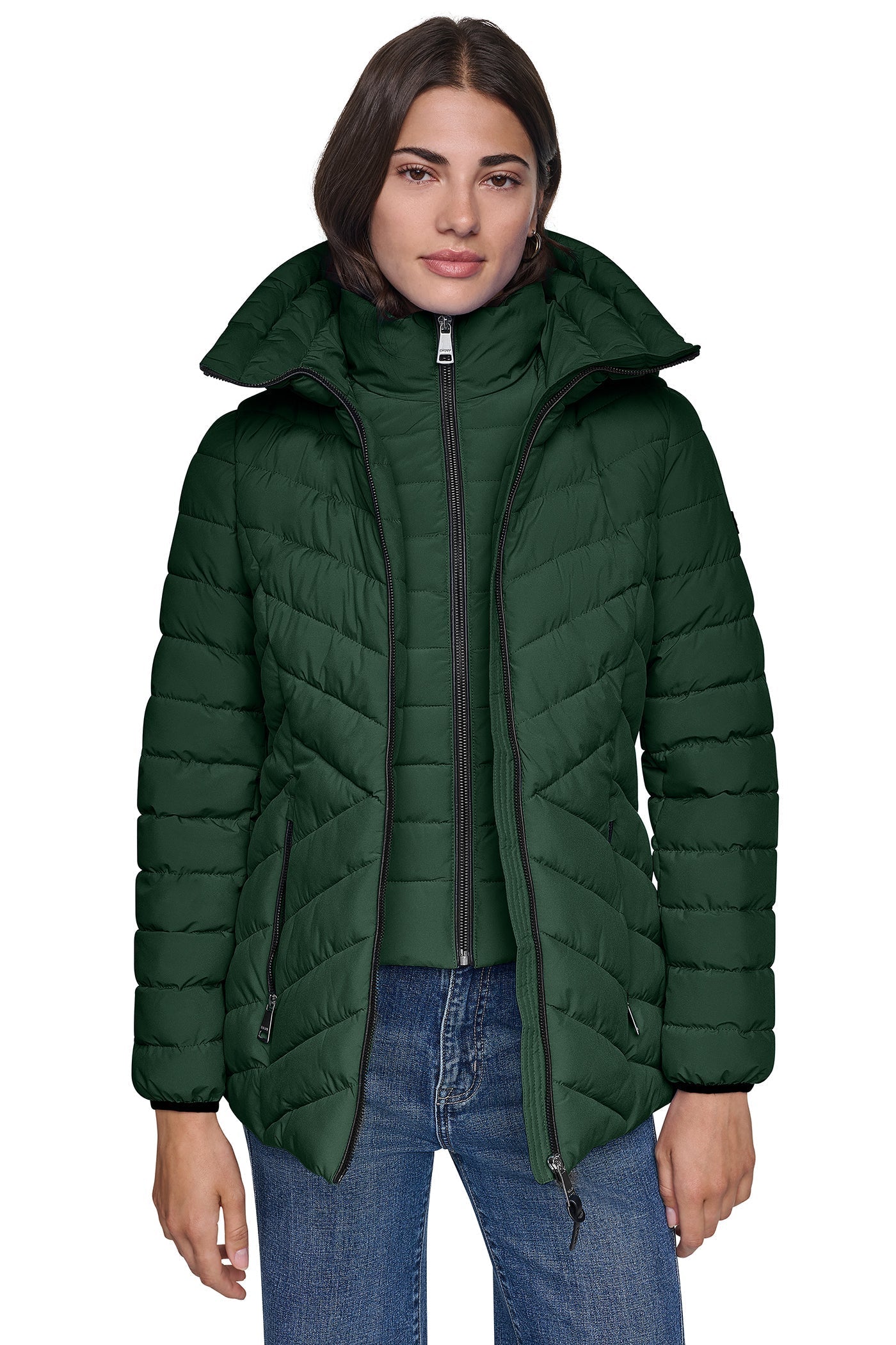LIGHT WEIGHT PUFFER WITH BIB - Hunter - 4