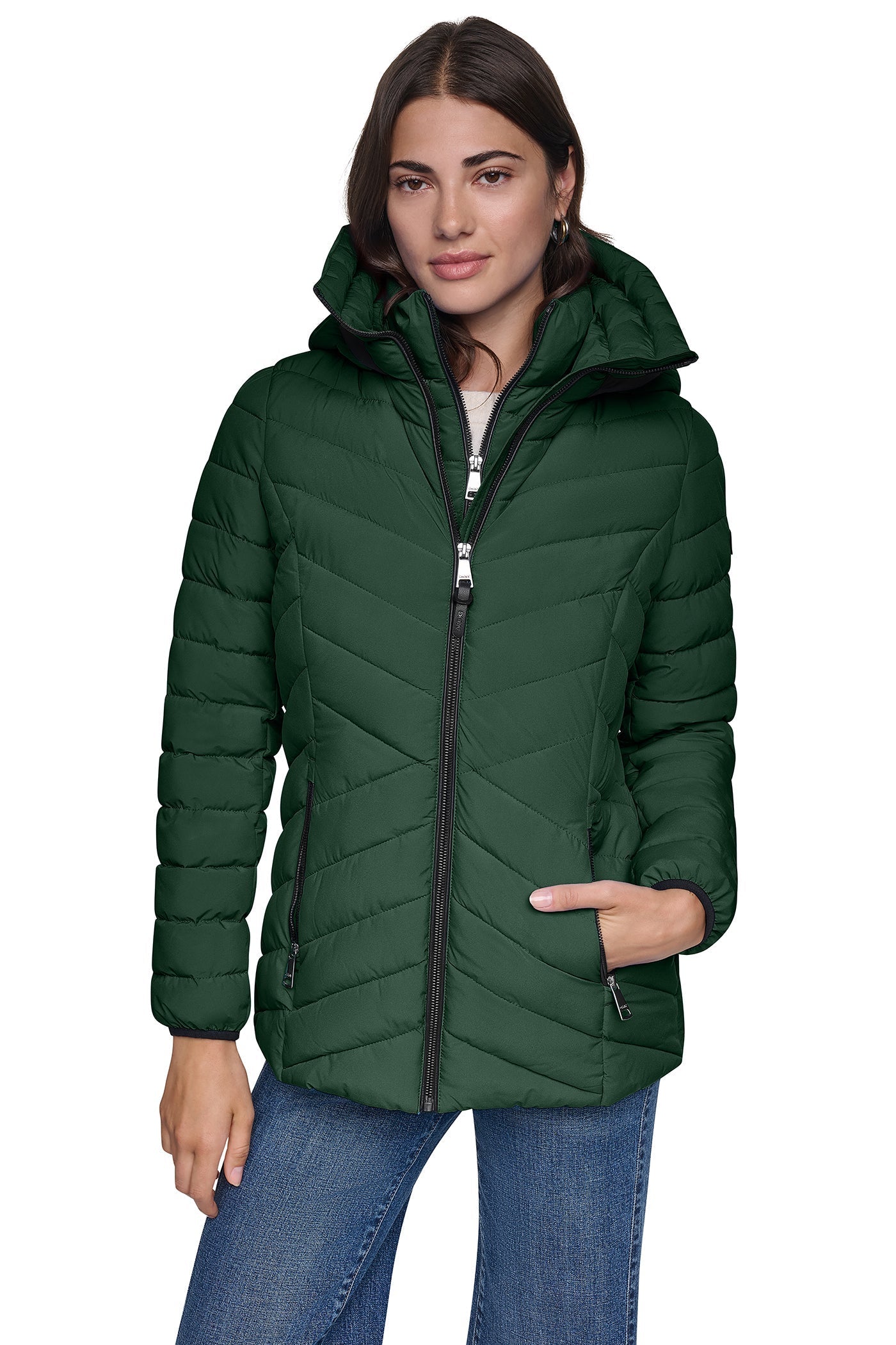 LIGHT WEIGHT PUFFER WITH BIB - Hunter - 6