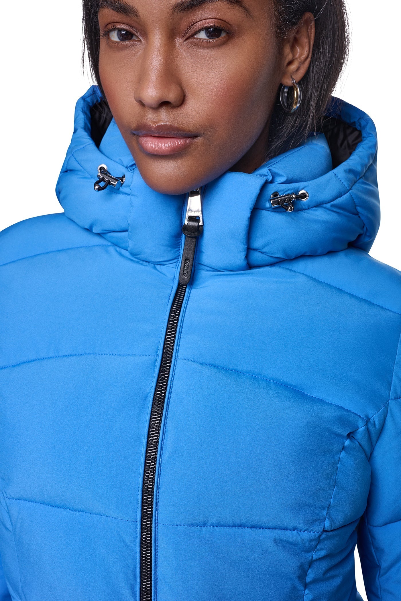 STRETCH HOODED PUFFER JACKET - Vermeer - 6
