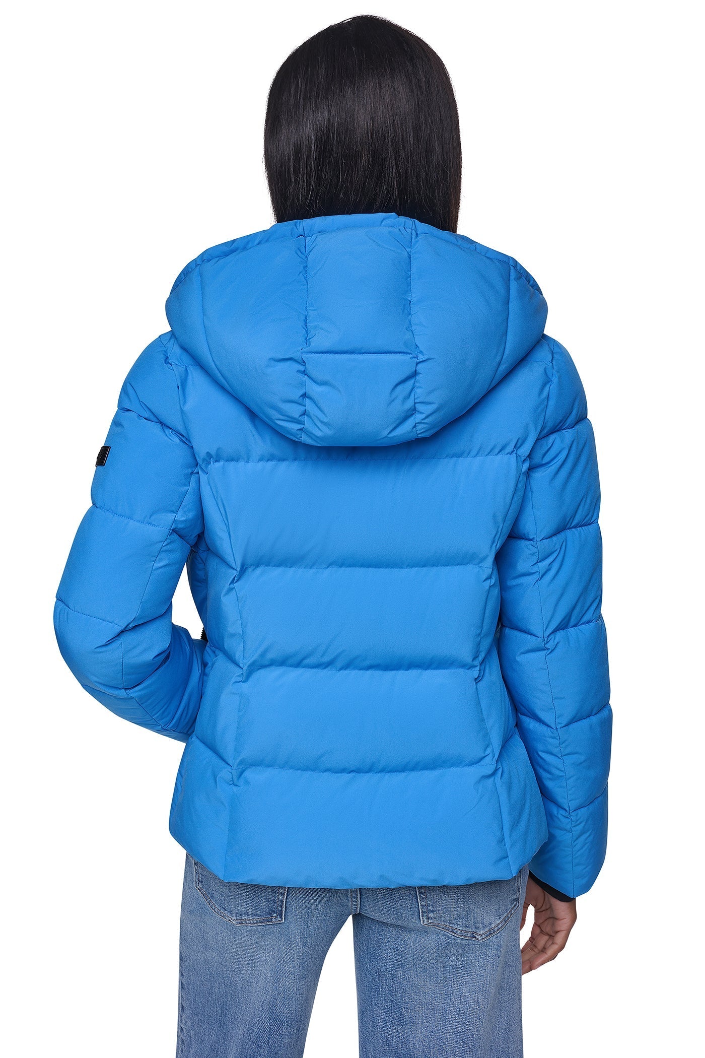 STRETCH HOODED PUFFER JACKET - Vermeer - 3