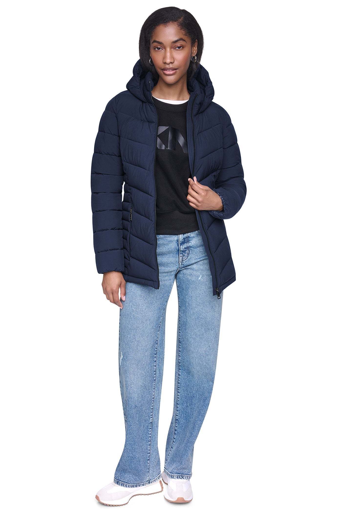 PACKABLE PUFFER JACKET - Dark Navy - 4