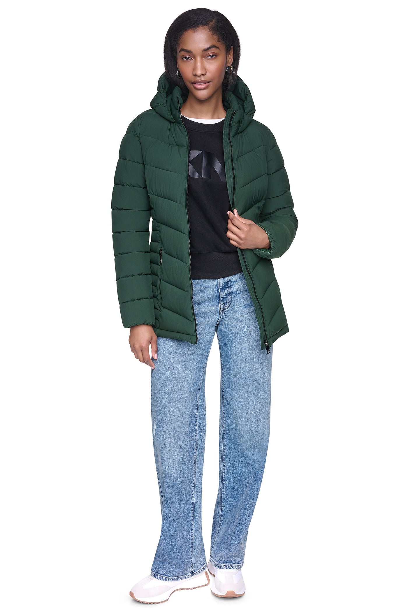 PACKABLE PUFFER JACKET - Hunter - 8