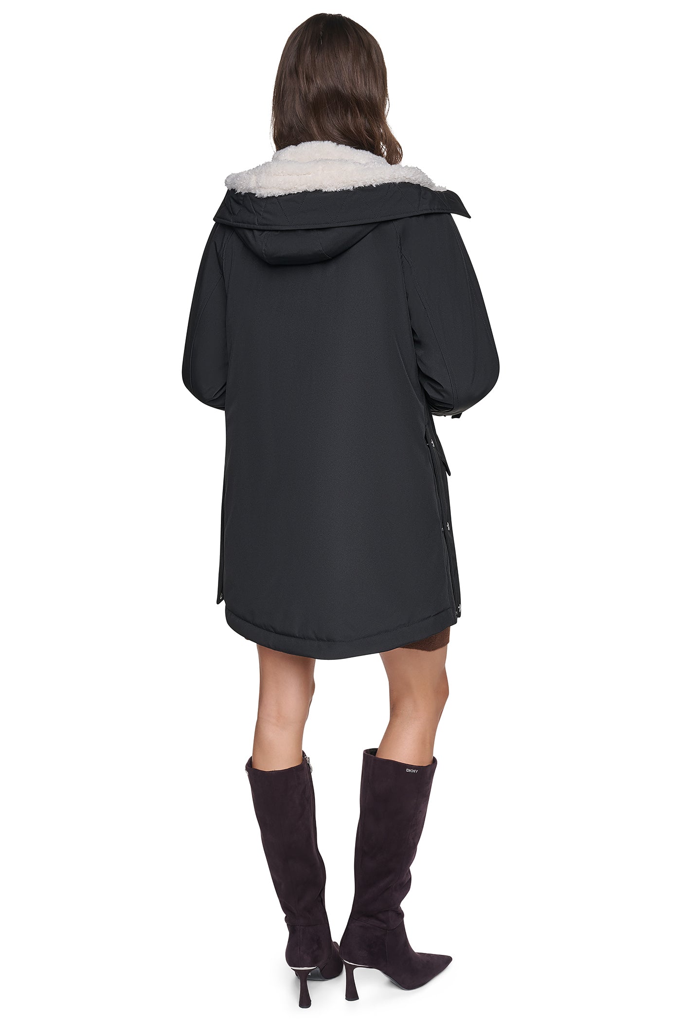 FLEXTECH SOFTSHELL JACKET WITH SHERPA HOOD - Black - 6
