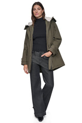 FLEXTECH SOFTSHELL JACKET WITH SHERPA HOOD - LODEN - 4