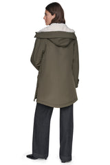 FLEXTECH SOFTSHELL JACKET WITH SHERPA HOOD - LODEN - 3
