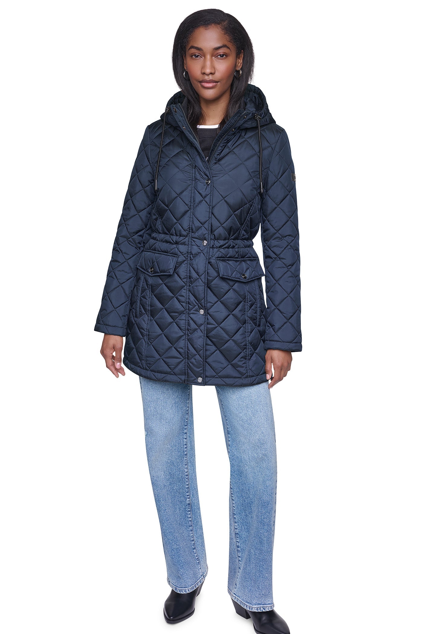 QUILTED ANORAK - Dark Navy - 5