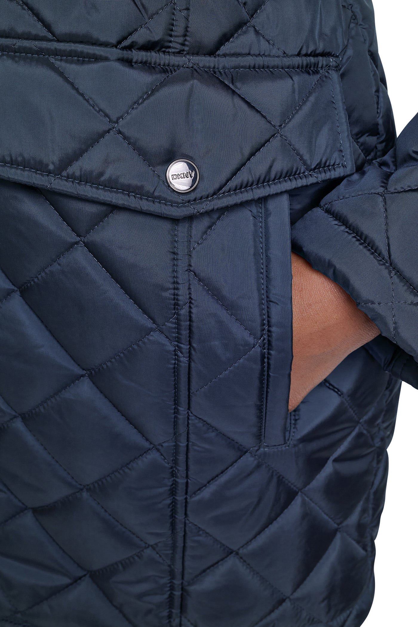 QUILTED ANORAK - Dark Navy - 8