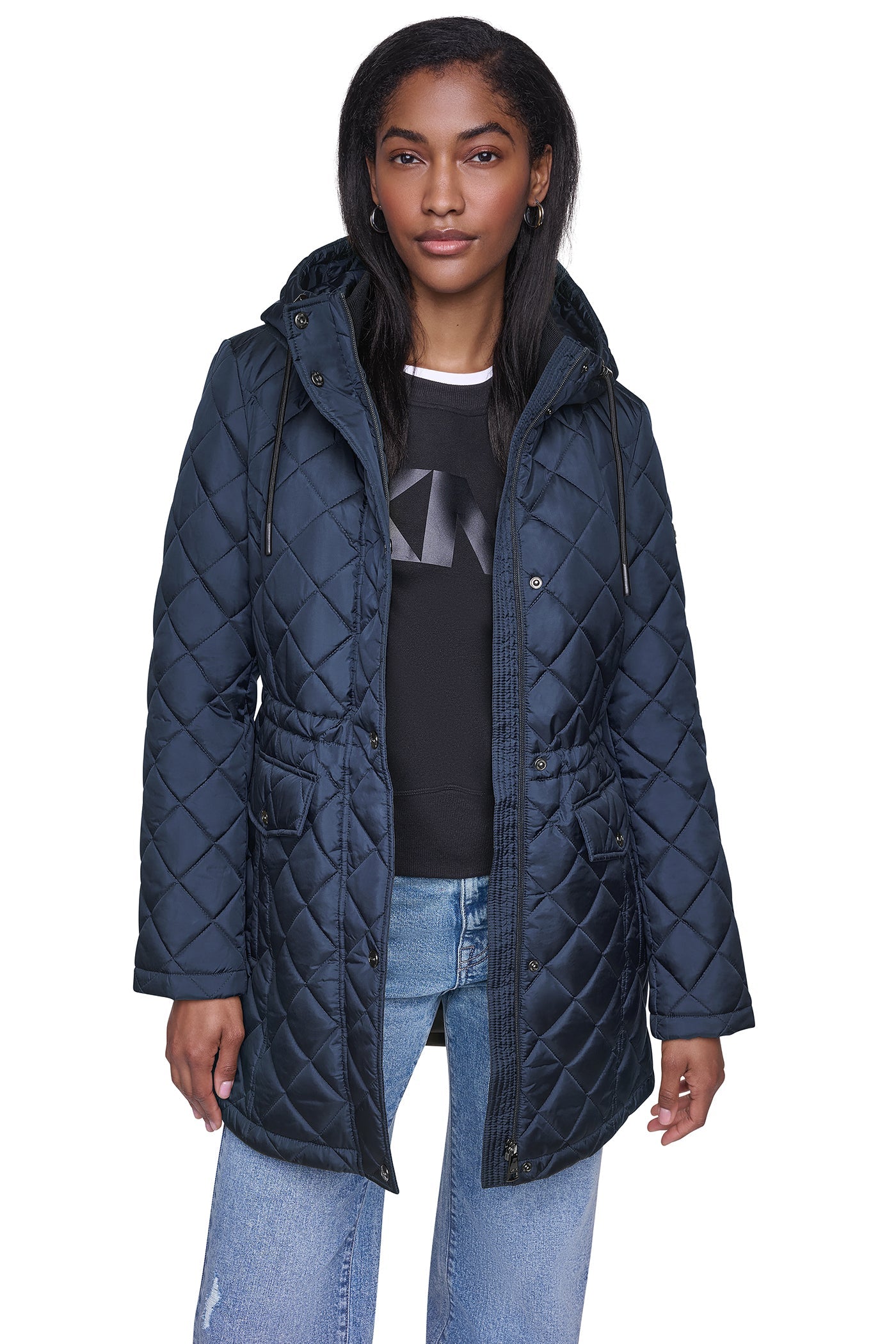 QUILTED ANORAK - Dark Navy - 6