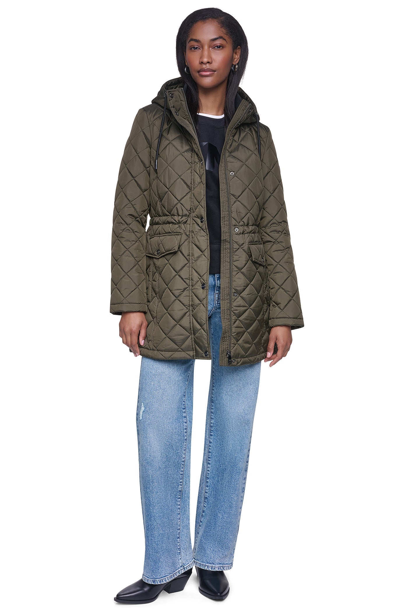 QUILTED ANORAK - Loden - 5