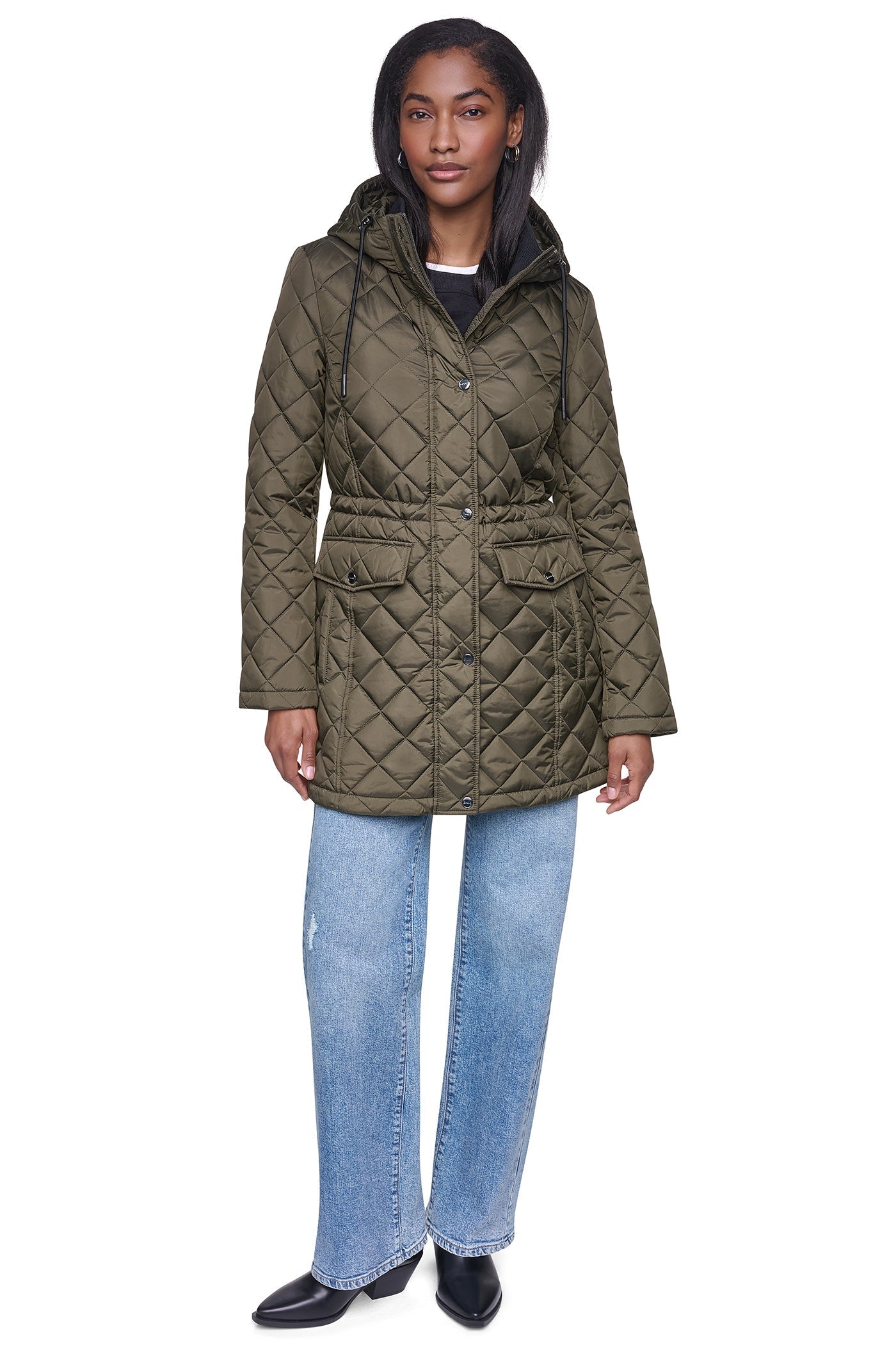 QUILTED ANORAK - Loden - 8