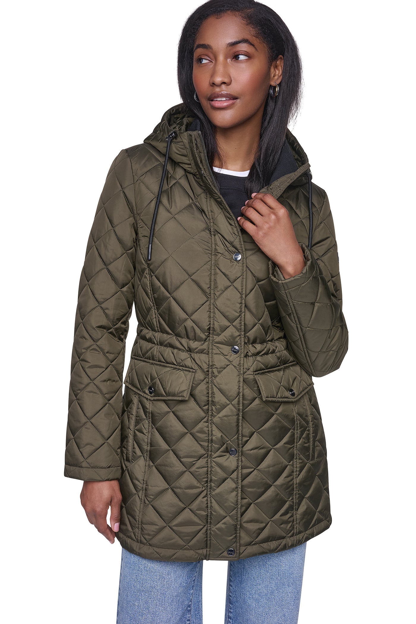 QUILTED ANORAK - Loden - 2