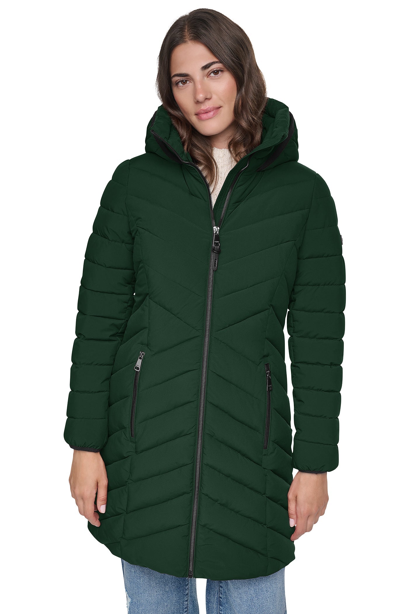 STRETCH PUFFER JACKET - Hunter - 2