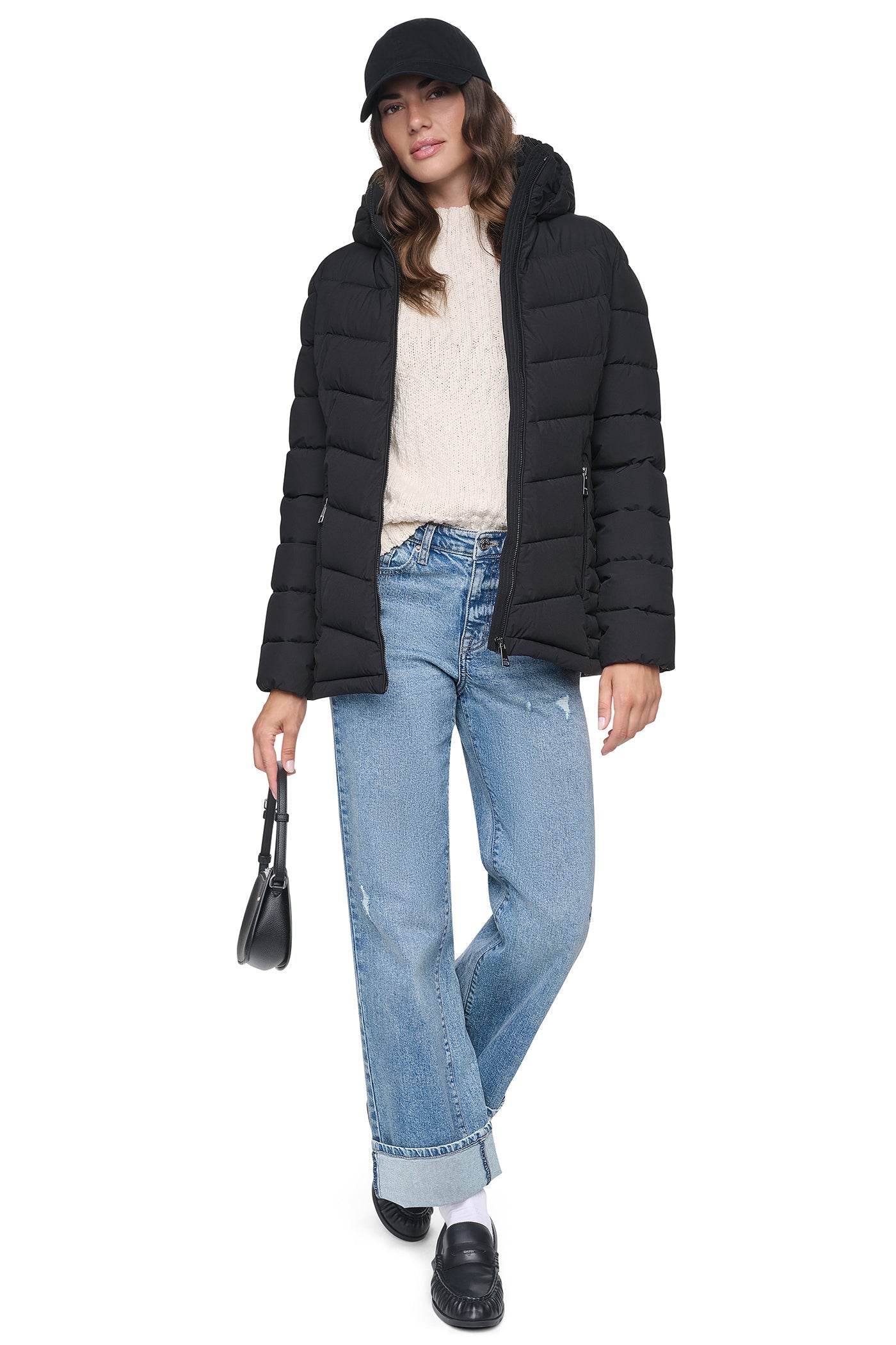 PACKABLE PUFFER JACKET - Black - 2