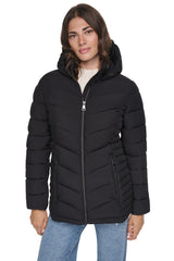 PACKABLE PUFFER JACKET - Black - 1