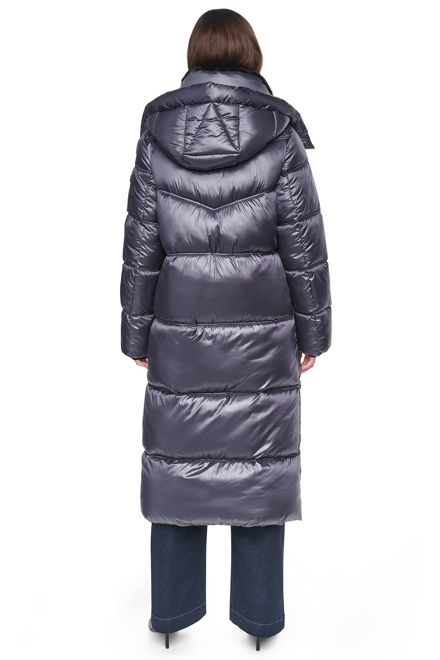 PEARALIZED MAXI PUFFER JACKET - Titan - 3