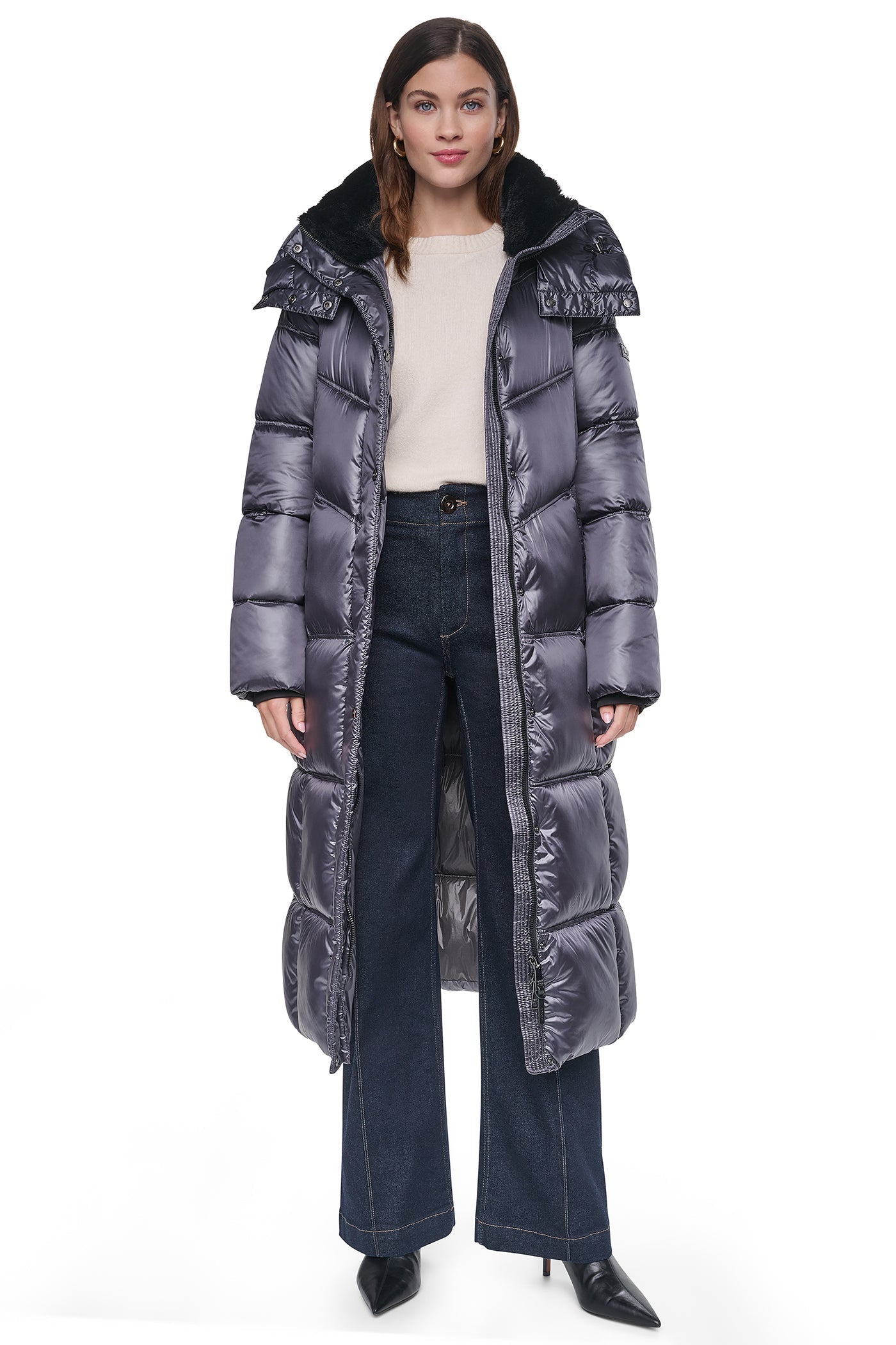 PEARALIZED MAXI PUFFER JACKET - Titan - 5