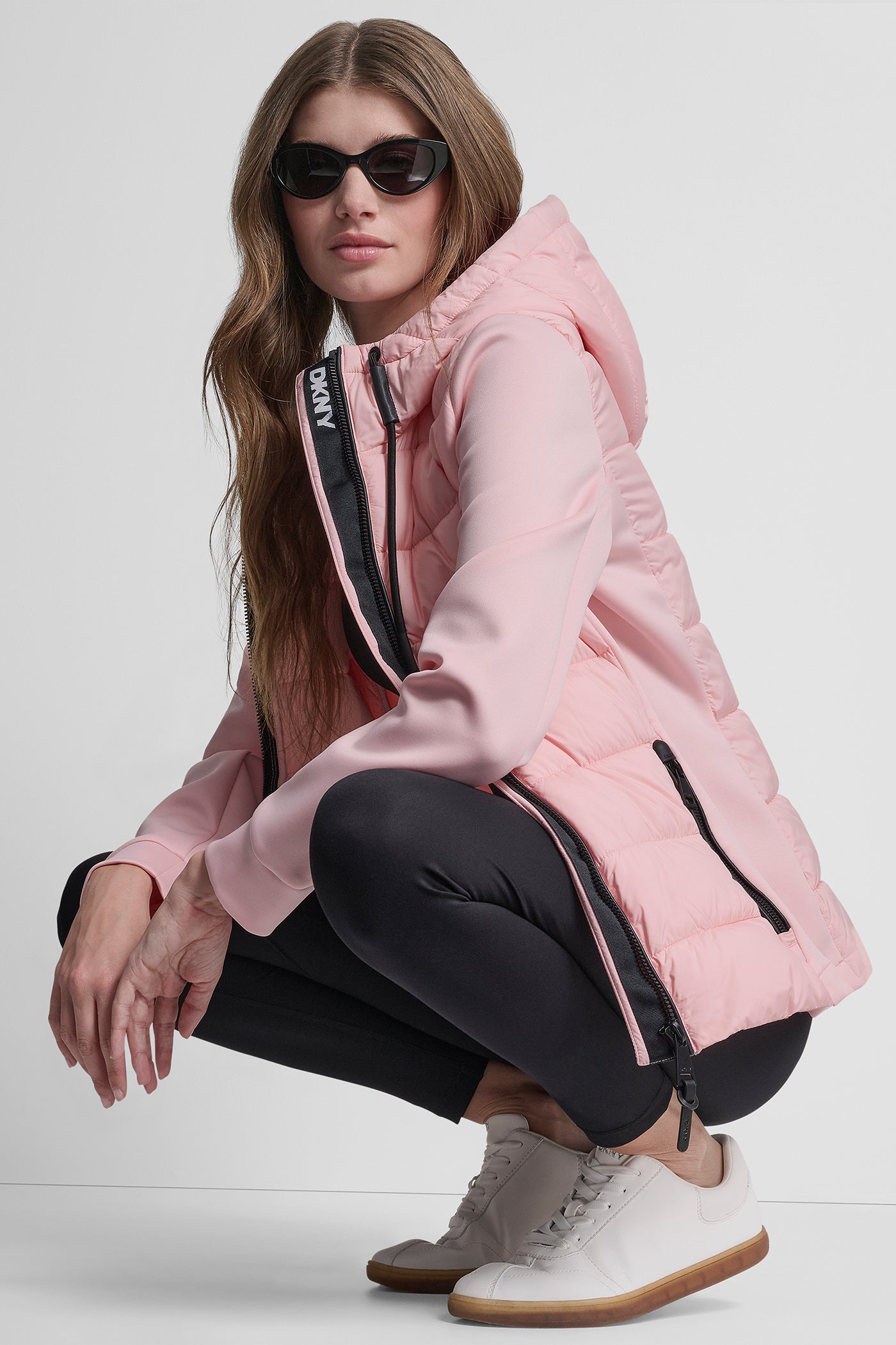 MIXED MEDIA JACKET - Peach Spritz - 7