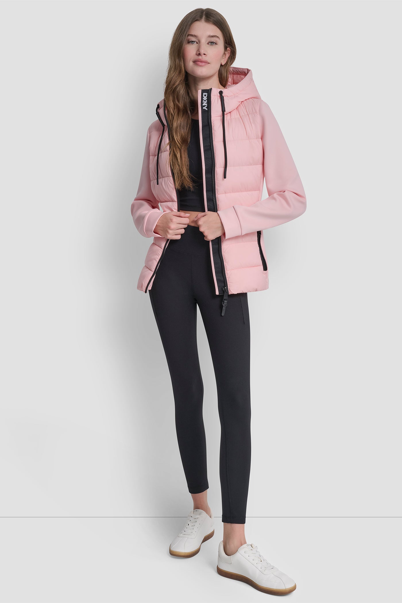 MIXED MEDIA JACKET - Peach Spritz - 5