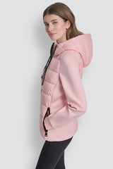 MIXED MEDIA JACKET - Peach Spritz - 4