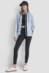 MIXED MEDIA JACKET - Skyway Blue - 4