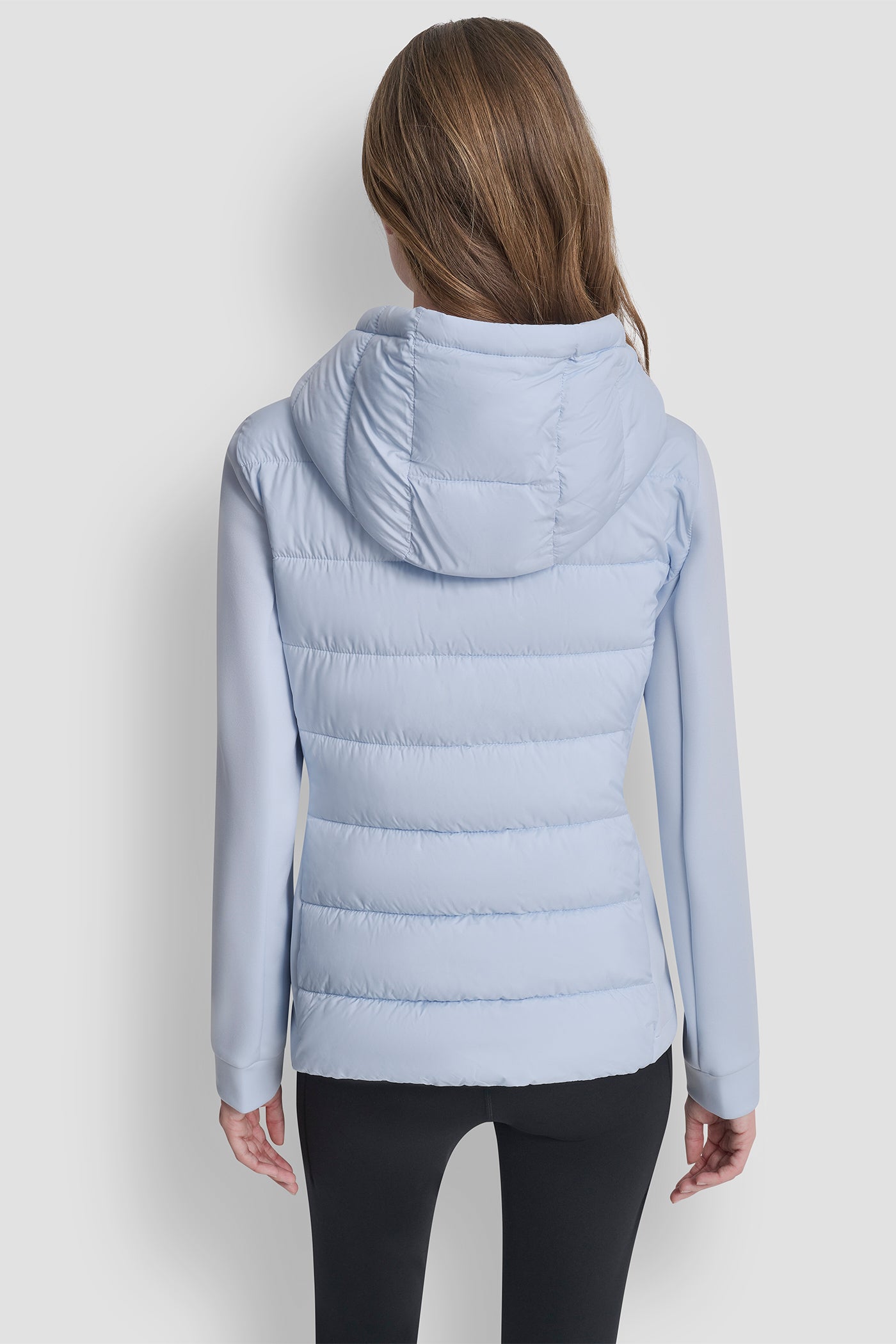 MIXED MEDIA JACKET - Skyway Blue - 3