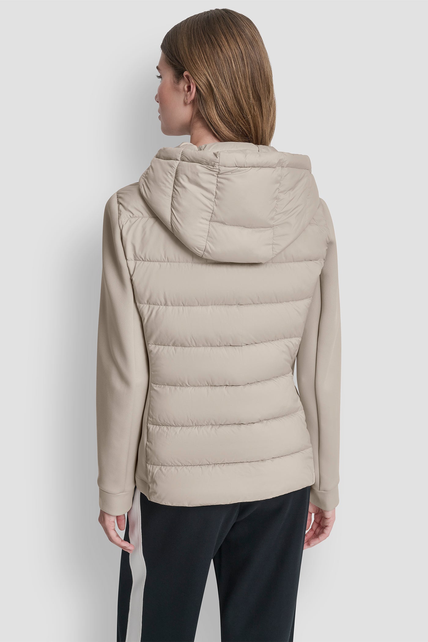 MIXED MEDIA JACKET - Vapor - 4