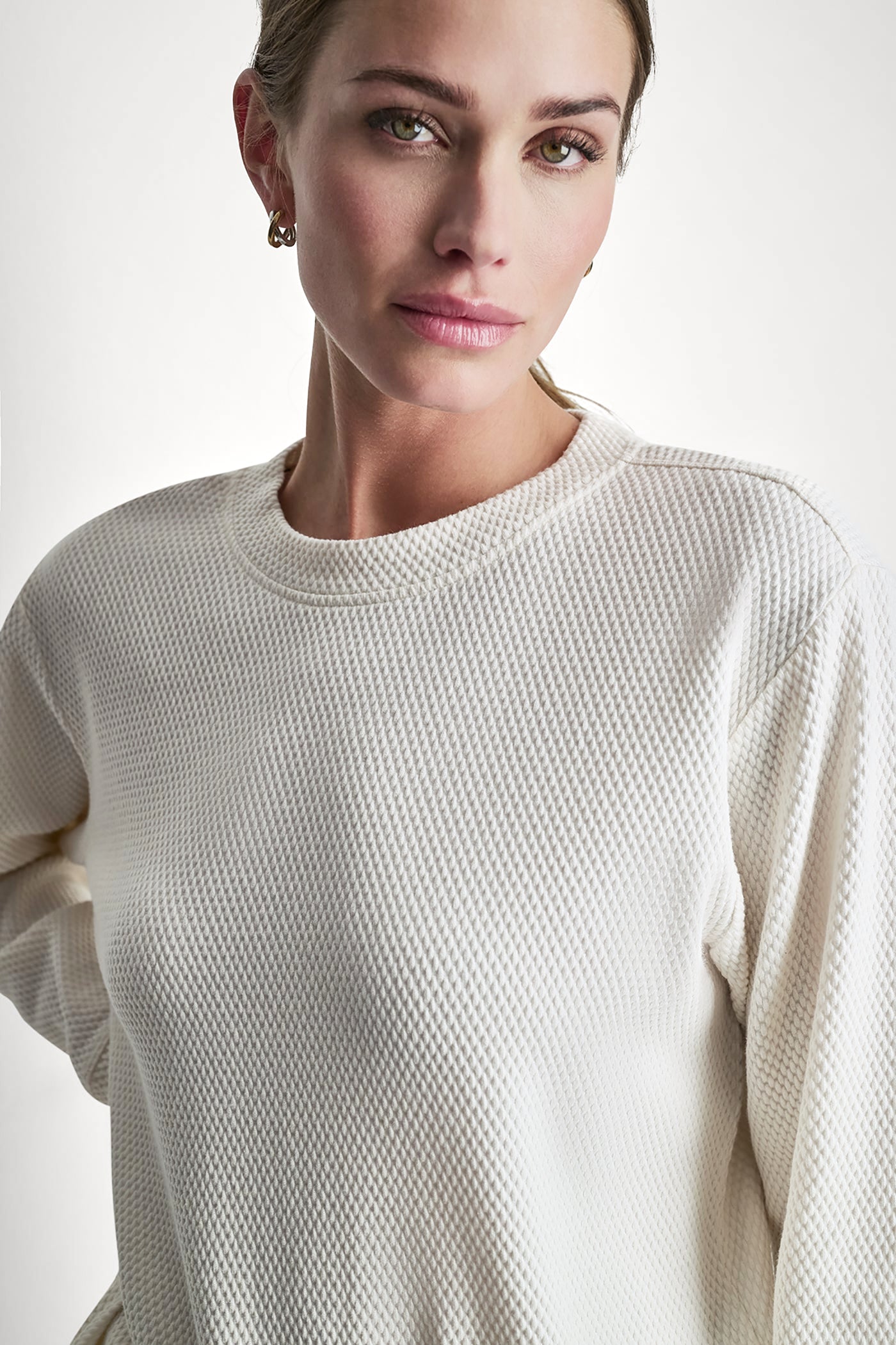 JACQUARD KNIT PULLOVER - Eggnog - 1