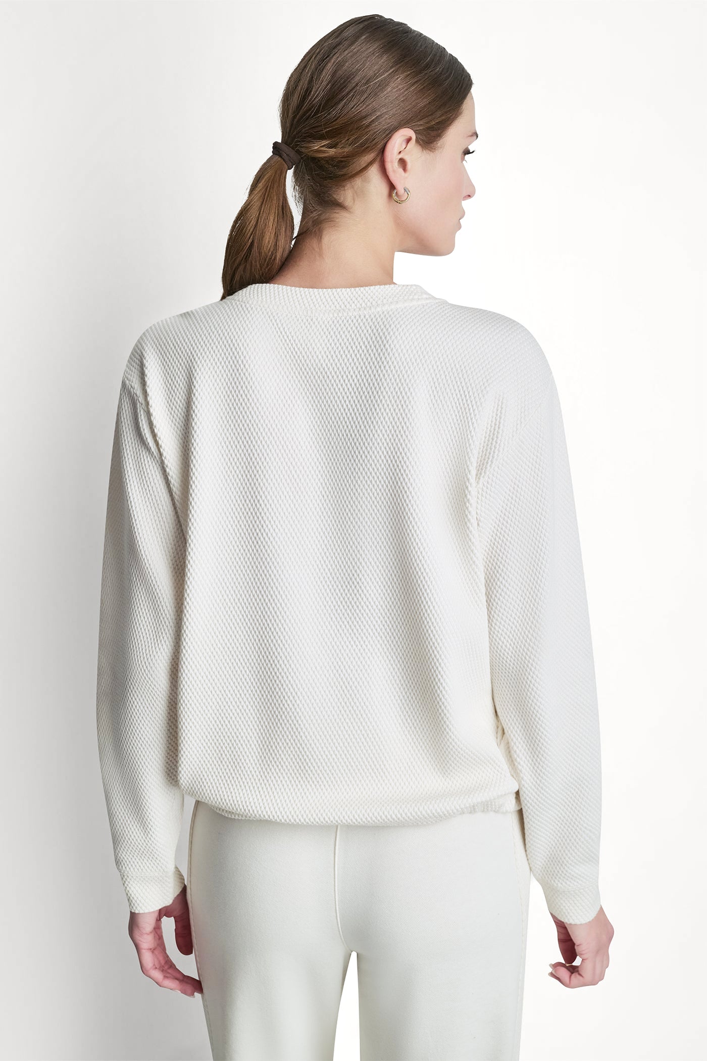 JACQUARD KNIT PULLOVER - Eggnog - 3