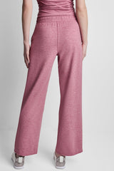 MID-RISE SPACEDYE WIDE LEG PANT - Mesa Rose Spacedye - 4