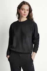 JACQUARD KNIT PULLOVER - Black - 1