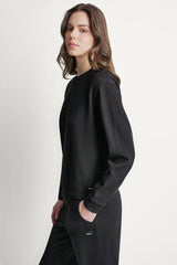 JACQUARD KNIT PULLOVER - Black - 4