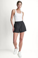 HUDSON STRETCH HIGH-RISE SHORT - Black - 2