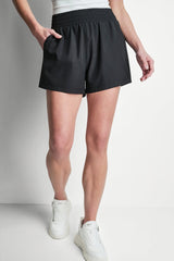 HUDSON STRETCH HIGH-RISE SHORT - Black - 1