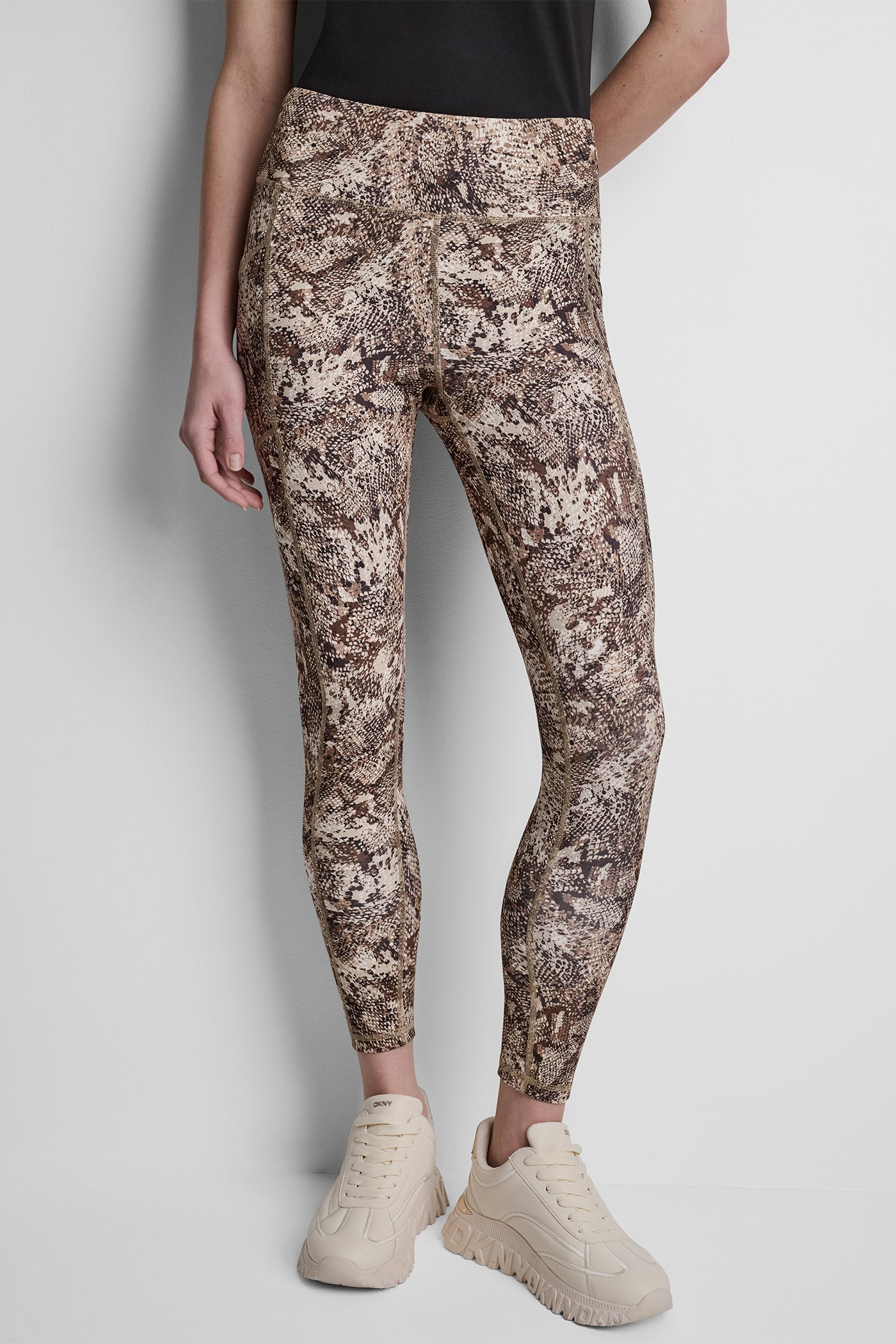 HIGH-RISE 7/8 PRINTED LEGGING - Serpent Chestnut - 2