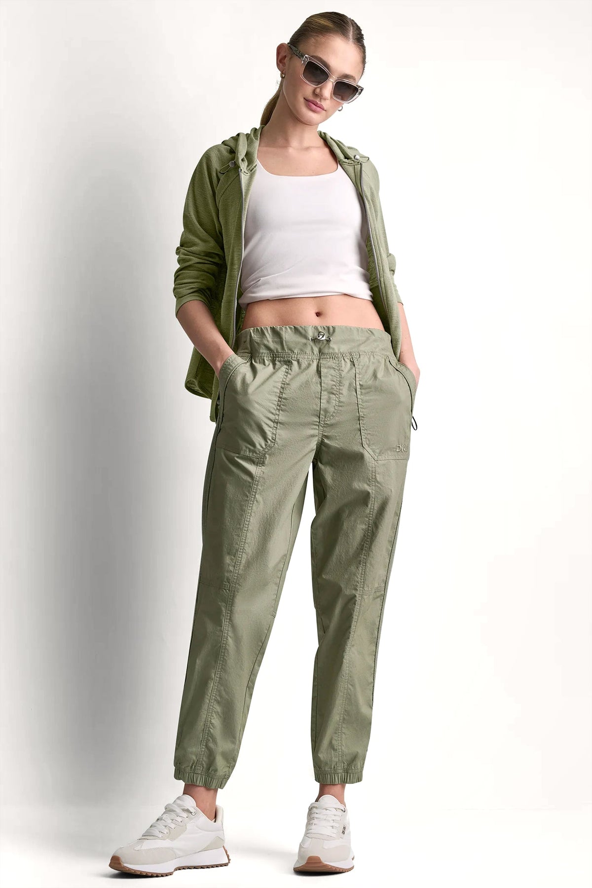 HIGH-RISE SLIM UTILITY JOGGER - Bay Leaf - 1