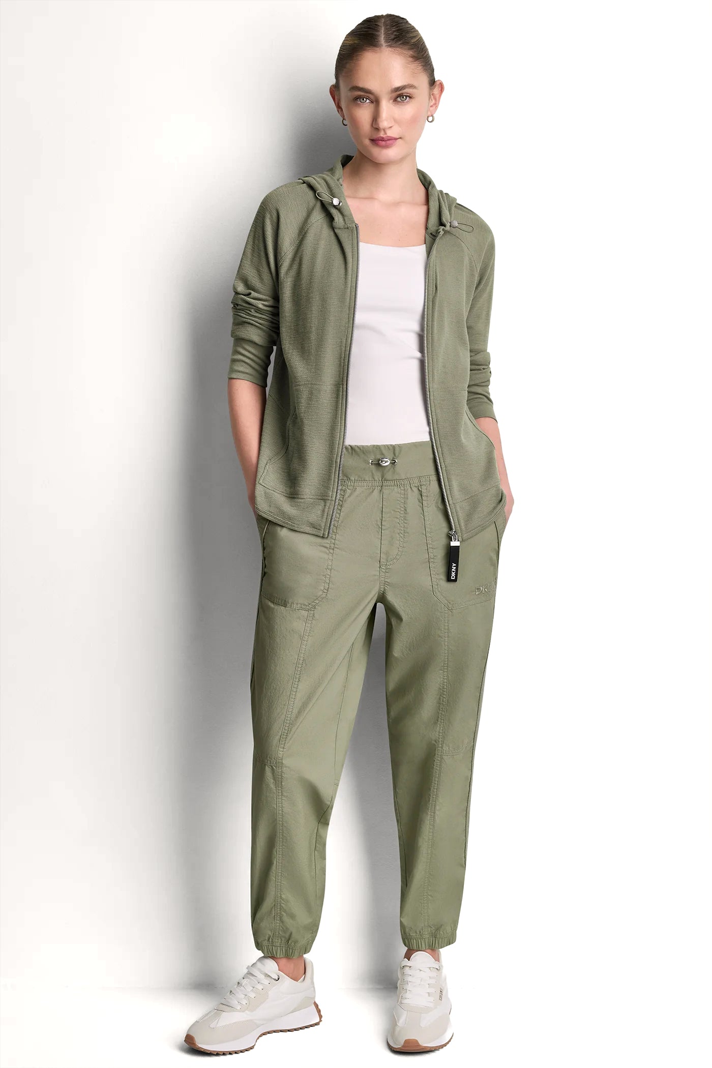 HIGH-RISE SLIM UTILITY JOGGER - Bay Leaf - 5