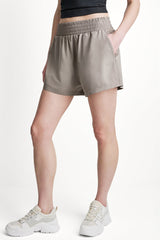 HUDSON STRETCH HIGH-RISE SHORT - Mushroom - 4