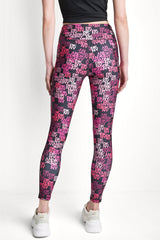 HIGH-RISE 7/8 PRINTED LEGGING - DKNY Logo Scatter Punch - 3