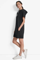 TWO TONE LOGO DRAWCORD SNEAKER DRESS - Black - 4