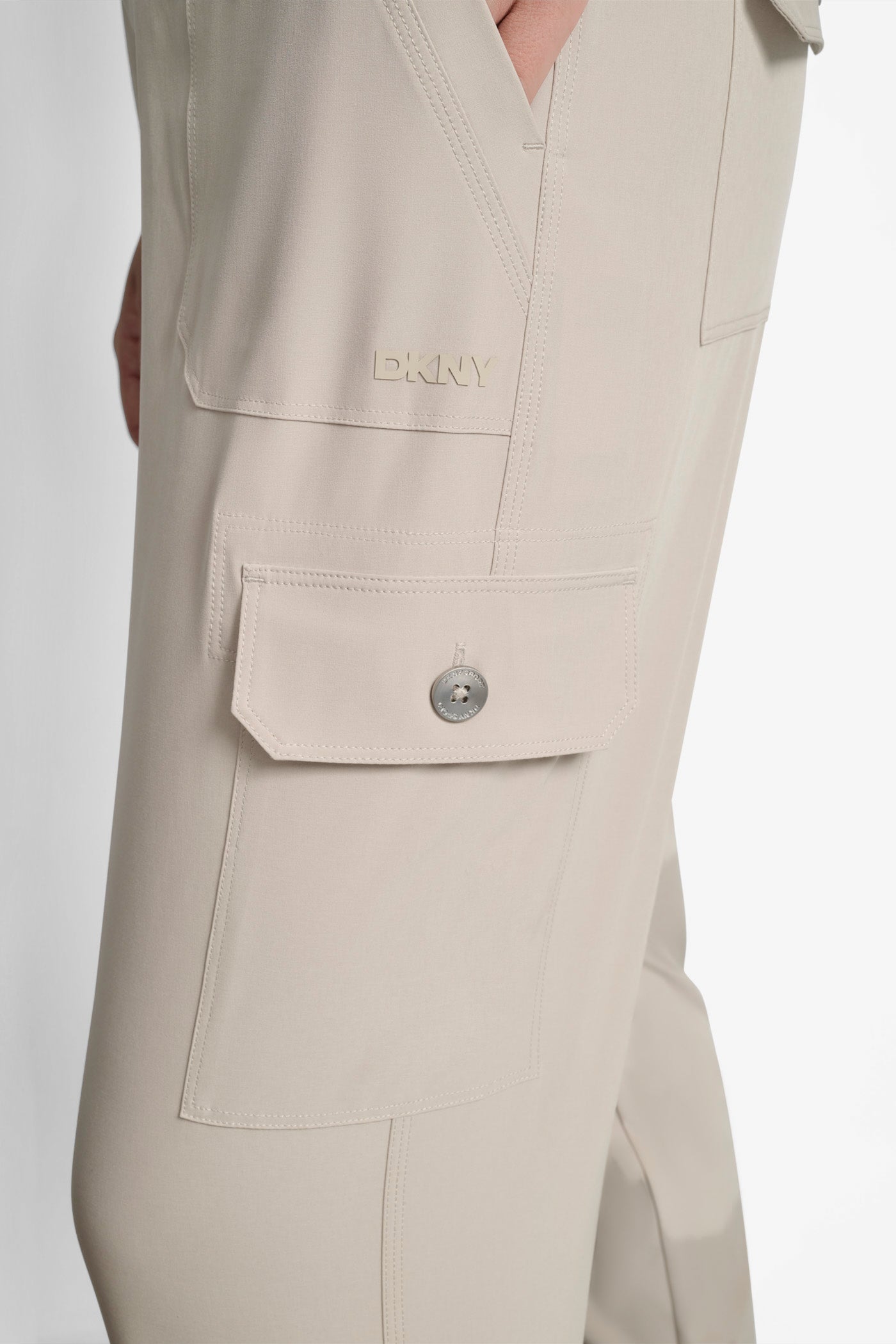 HIGH-RISE RELAXED CARGO JOGGER - Pebble - 6