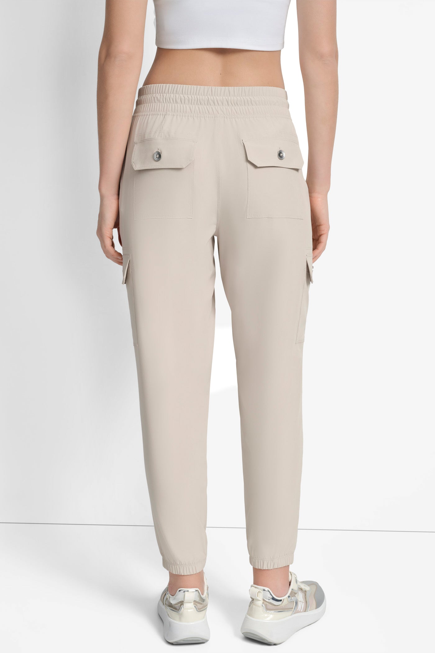 HIGH-RISE RELAXED CARGO JOGGER - Pebble - 5
