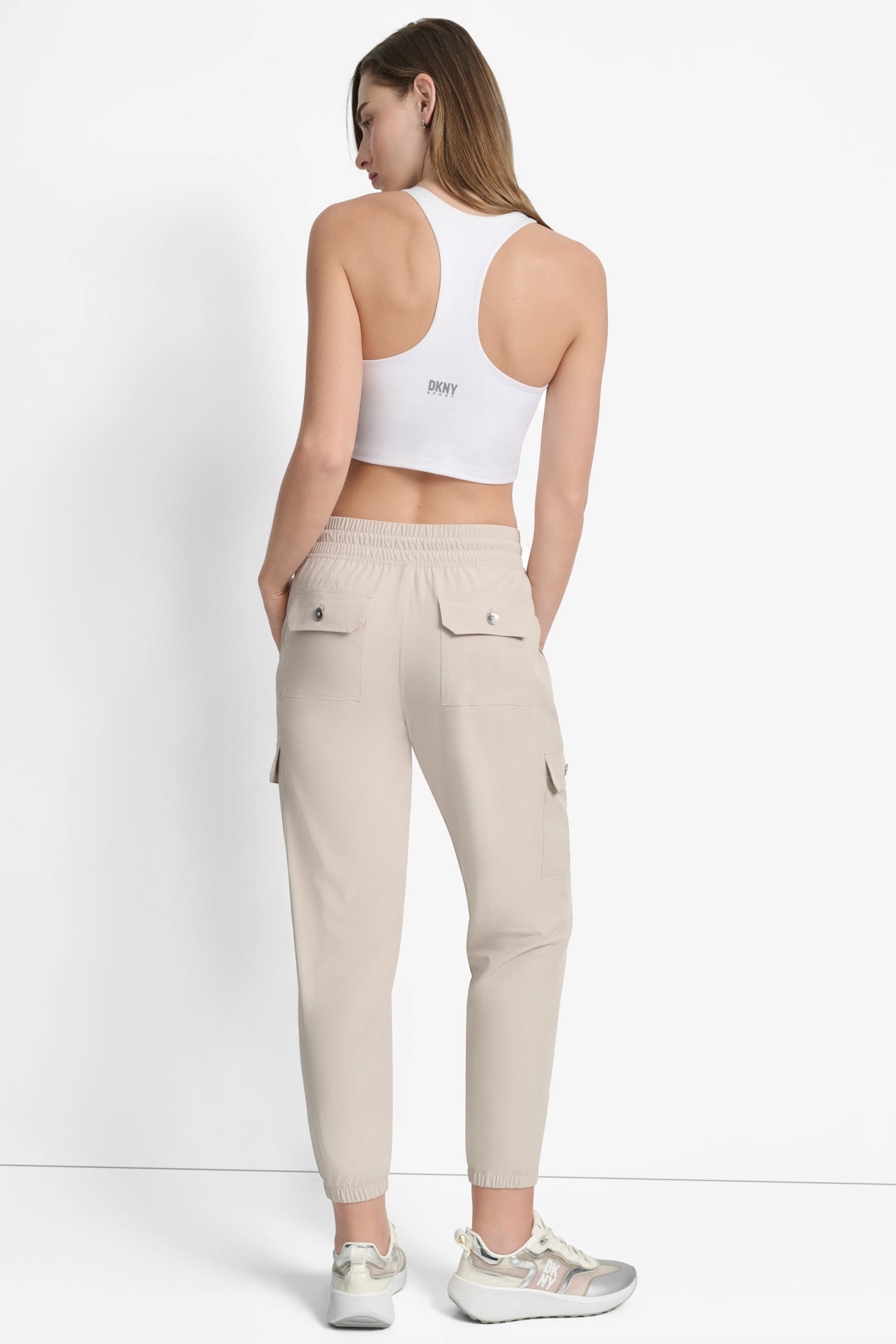 HIGH-RISE RELAXED CARGO JOGGER - Pebble - 3