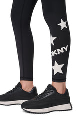 HIGH-RISE STAR 7/8-LENGTH LEGGING - Black/Eggnog - 3