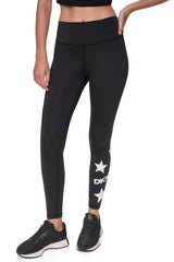 HIGH-RISE STAR 7/8-LENGTH LEGGING - Black/Eggnog - 4