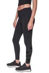 HIGH-RISE STAR 7/8-LENGTH LEGGING - Black/Black - 4