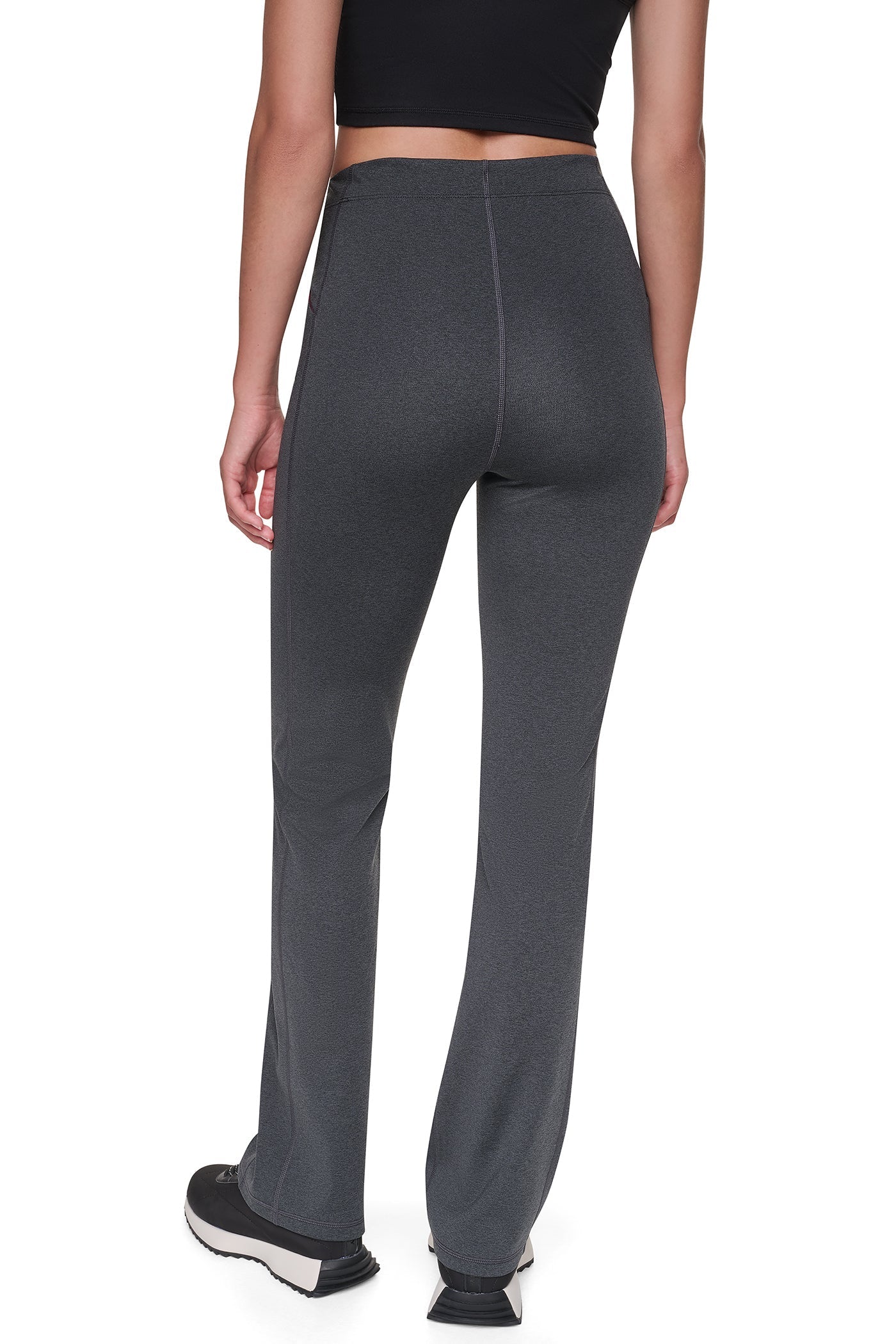 HIGH-RISE POCKET BOOTCUT PANT - Slate Heather/Ruby - 3