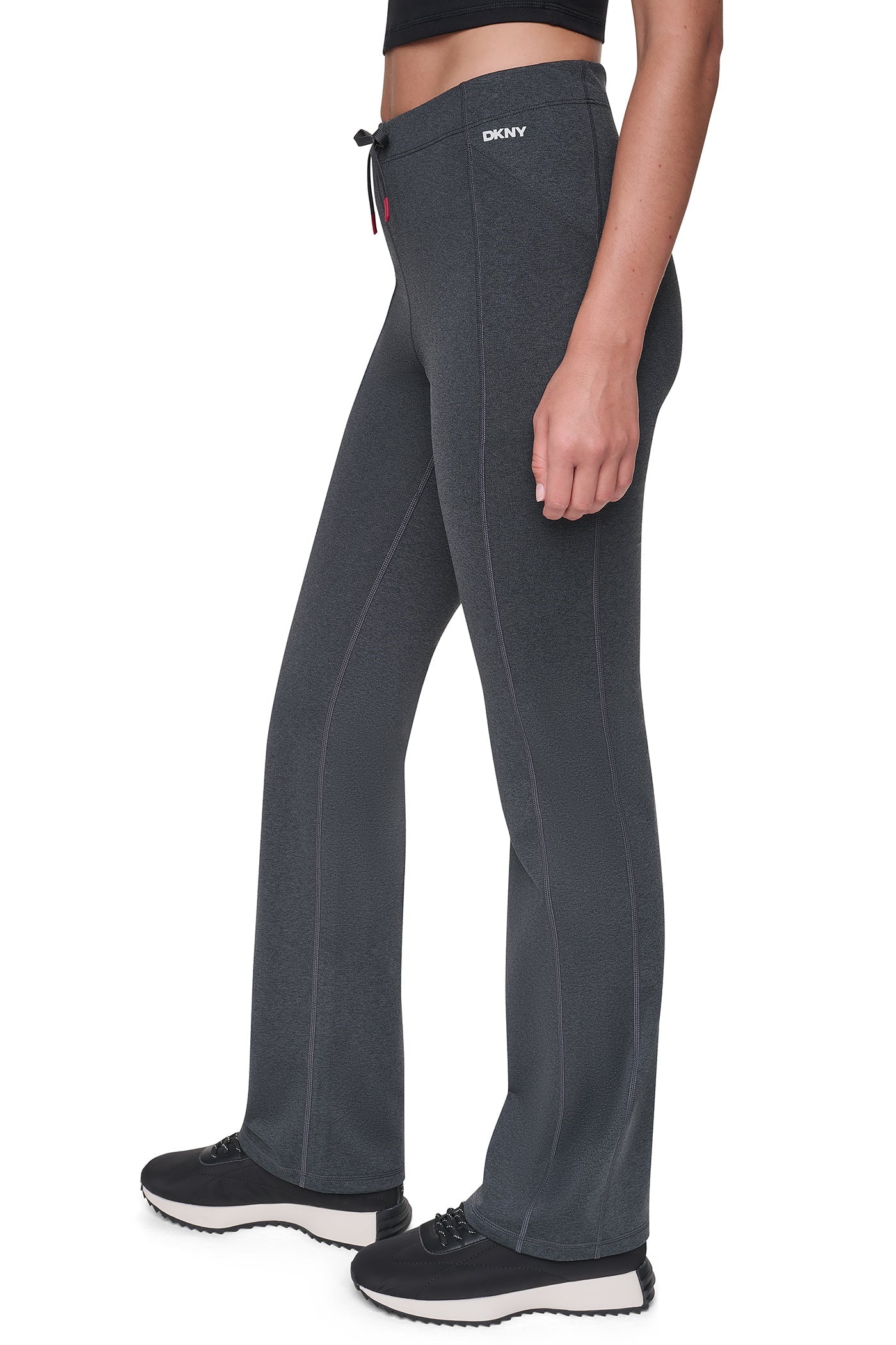HIGH-RISE POCKET BOOTCUT PANT - Slate Heather/Ruby - 4