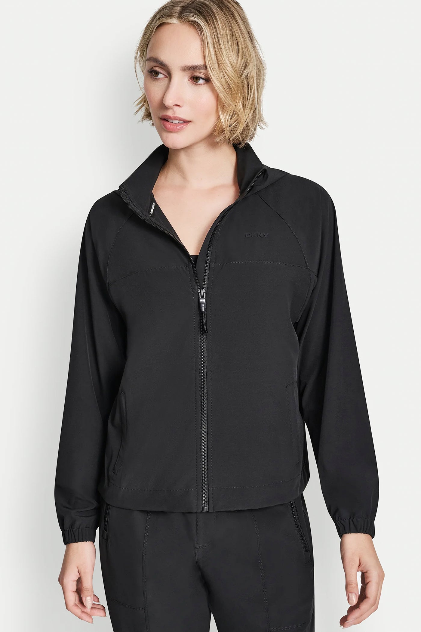 LOGO HOODED SHORT JACKET - Black - 4