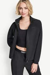 LOGO HOODED SHORT JACKET - Black - 1